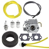 Hipa WT-827 Carburetor with Air Filter Fuel Filter Tune-Up Kit for MTD Bolens BL100 BL150 BL250 BL410 Yard Man Machines YM70SS 120R 121R 2800m Y28 Y725 YM1000 YM1500 YM320BV YM400 Weedeater
