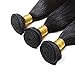CCOLLEGE 8A Brazilian Virgin Human Hair 4 Bundles Straight Wave Weft 100% Real Human Hair Extensions Natural Color (12 14 16 18)