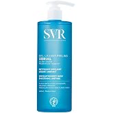 SVR Xerial Gel Lavant Peeling, 400 ml | Daily Facial Cleanse &ndash; Gentle Exfoliation &ndash; Smooths &amp; Refines Skin Texture &ndash; Improves Skin Radiance &ndash; Soap-Free Formula