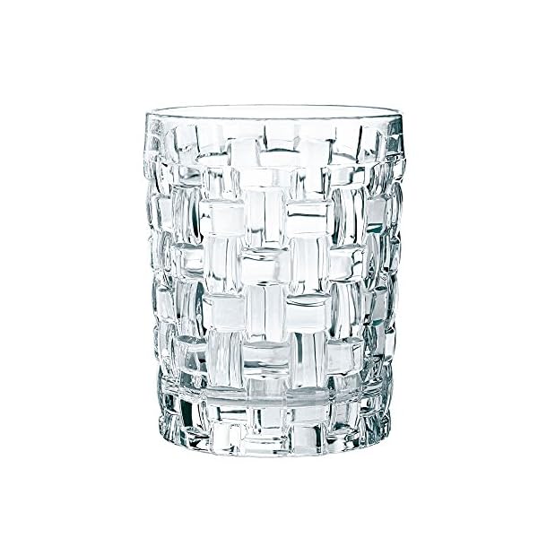 Nachtmann Whisky Gläser, 4-teiliges Set, 330 ml, Bossa Nova, 92076, Whiskygläser aus Kristallglas, Tumbler spülmaschinenfest