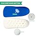 Optifeet Height Increase Insoles Ergonomic 3/4 Length Heel Lift Inserts with Massaging Nodules (2CM)(Blue & White)