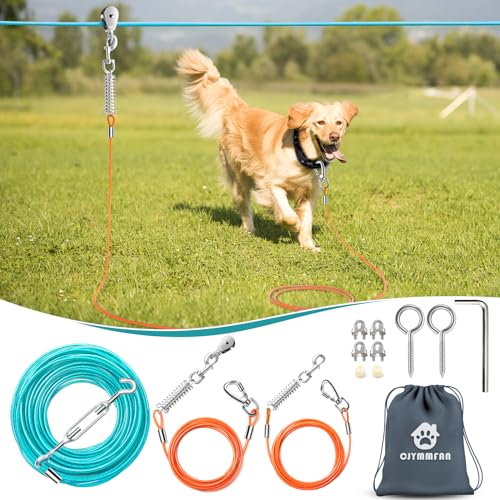 CJYMMFAN Dog Runner Trolley