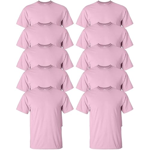 Gildan Men's DryBlend 10-Pack(Pink)