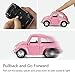 iPlay, iLearn Toy Diecast Car Play Vehicles, Classic Die cast Model Cars, Retro, Truck, Old Beetle Models, Moving Vehicle Toys, Pull Back Action with Lights and Sounds 1:38 (Pink)