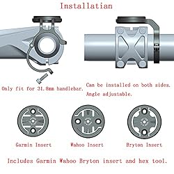 Cestbon Mountain Bike Mount for Garmin Edge Wahoo