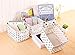 LNHOMY Foldable Fabric Storage Baskets Bins Cloth Collapsible Organizers Baby Toys,Makeup,Books,Shelves & Desks Pack 4