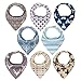 Baby bandana drool bibs by Gift it! Unisex 8-Pack Baby Shower Gift Set for Drooling and Teething, 100% Organic Cotton, Soft and Absorbent, “Antler feather” - for Boys and Girls By Gift it!