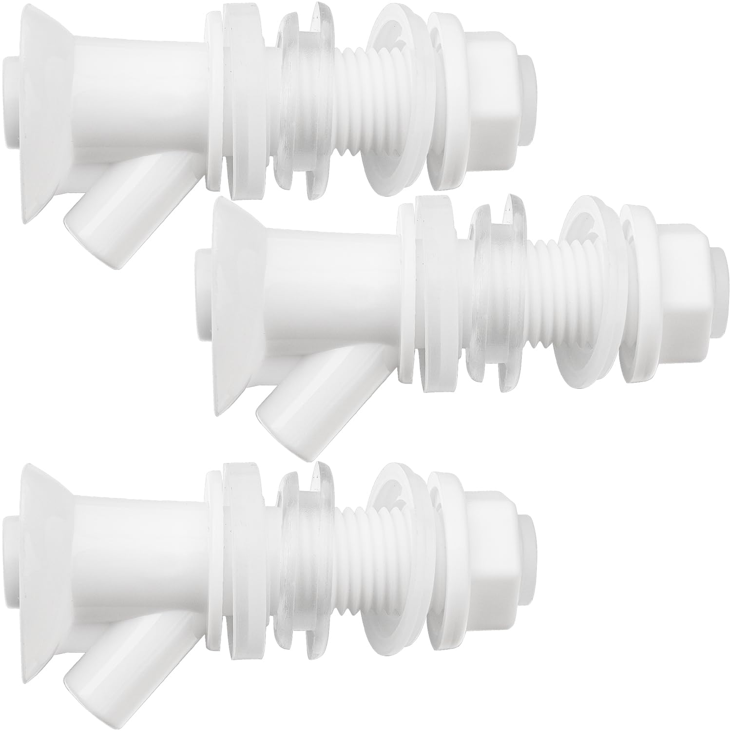 Photo 1 of 3 Pcs Push-Button Cooler Spigot Replacement, Compatible with Rubbermaid Gott Cooler Valve, Durable Beverage Jugs Faucet with Seal Ring