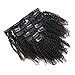Kinky Curly Clip in Hair Extensions Natural Brazilian Curly African American Clip in Human Hair Extensions
