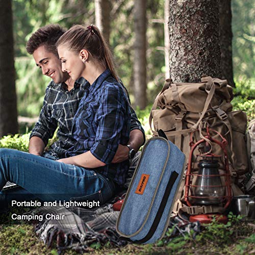 RISEPRO Denim Camping Chair Ultraleichte tragbare Klappstühle mit Tragetasche Heavy 145 KGS Kapazität Klappstuhl Camping… – Bild 8