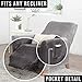 Velvet Plush Stretch Recliner Slipcover. Velvet Recliner Furniture Protector, Soft Anti-Slip, High Stretch (Recliner, Wild Dove Grey)
