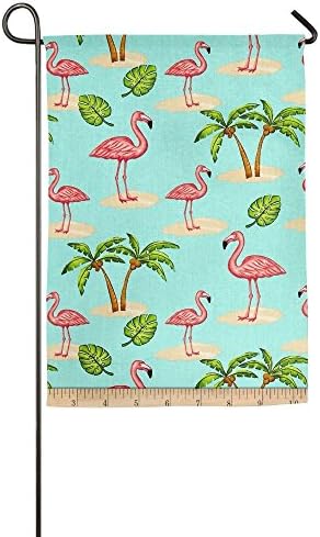 GUOTLIY Fashion Custom Garden Flag Large Flamingos Garden Flag 12"x18"/18"x27" Outdoor Decor