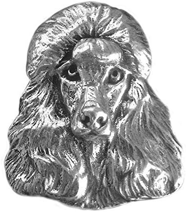 Precious Breeds Antique Pewter Poodle Magnet, Large