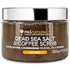PraNaturals Dead Sea Salt & Coffee Body Scrub 500g - Natural formula, Exfoliating, Nourishing & Hydrating, Made with…