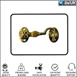 SISI UK Brass Cabin Hook & Eye 2 Inch Silent Door Catch with Screws view 6
