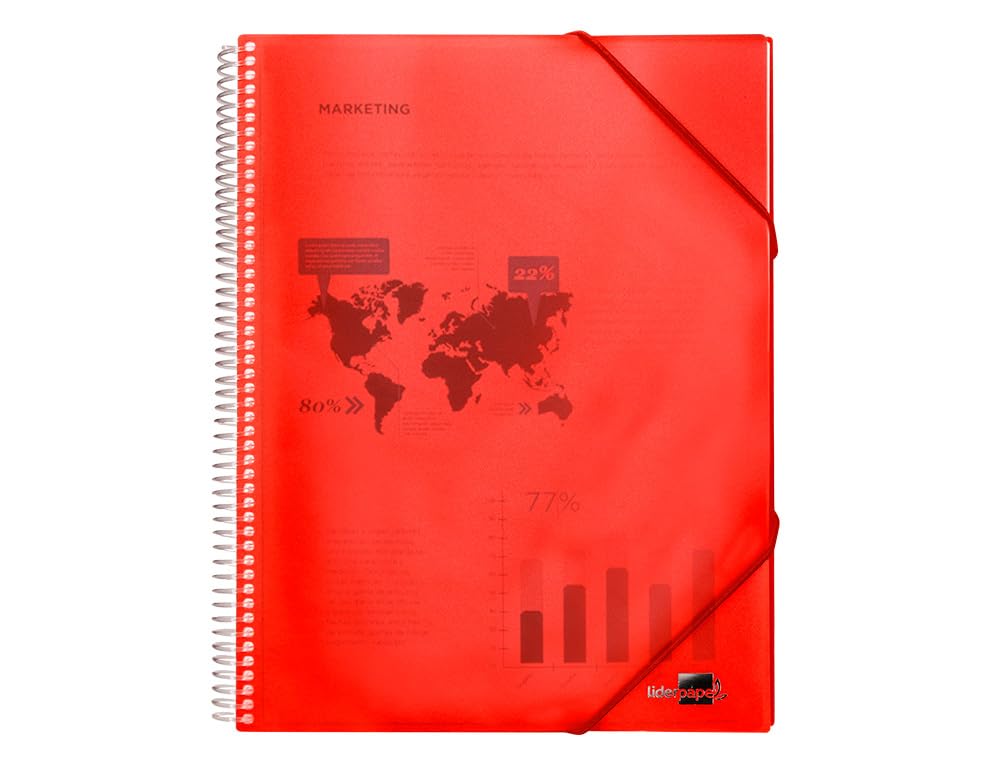 Liderpapel EC26 - Display Book with Spiral, A4, Red