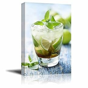 Fresh Mojito on a Rustic Table Beverage Wine...