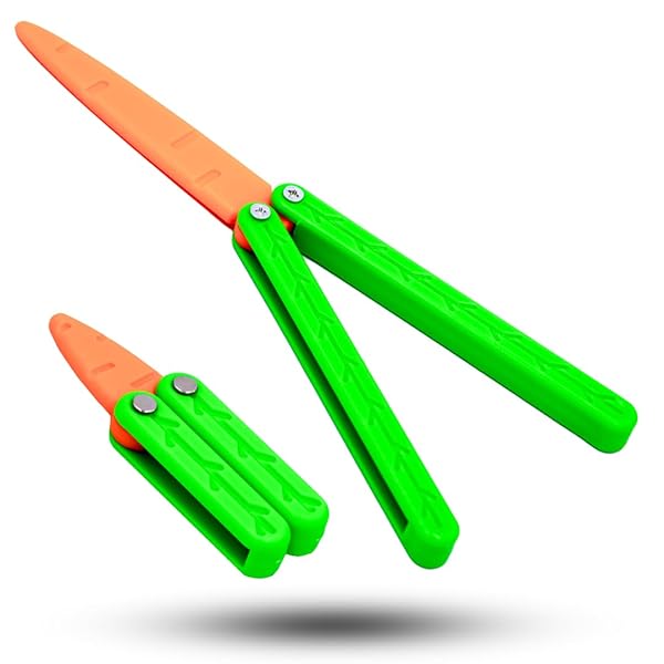 Plastic Butterfly Knife, Toy Butterfly Knife, 2 Pieces, Fidget Toy