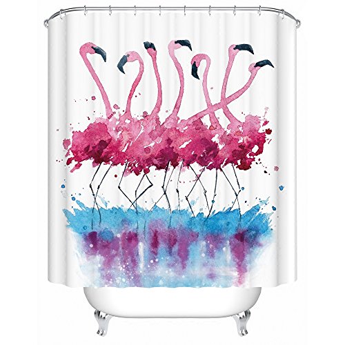Flamingo Shower Curtains | Kritters in the Mailbox | Flamingo Shower