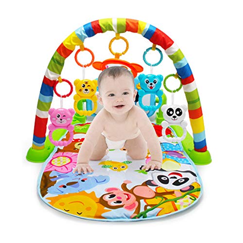 image for Asodomo Baby Play Gym Kick and Play Piano Mat Newborn Toy for Boy and 