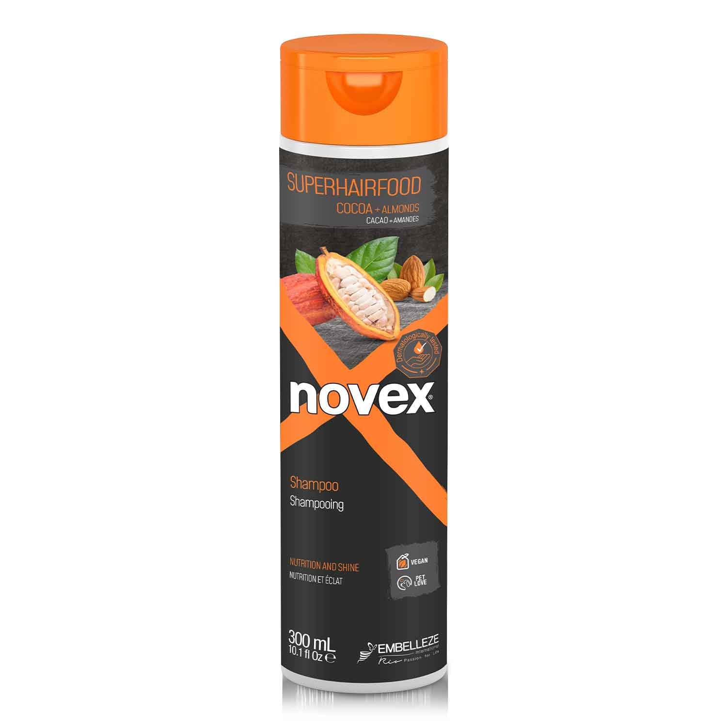 SuperHairFood by Novex Cocoa & Almonds Shampoo 300ml