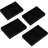 4 Pcs HDPE Plastic Blocks, Black 1" x 3" x 6" High Density Polyethylene Cutting Board Material, Industrial DIY Plastic Sheet Block for Milling, Engineering, Crafting