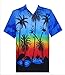 Hawaiian Shirt Mens Allover Coconut Tree Print Beach Aloha Party