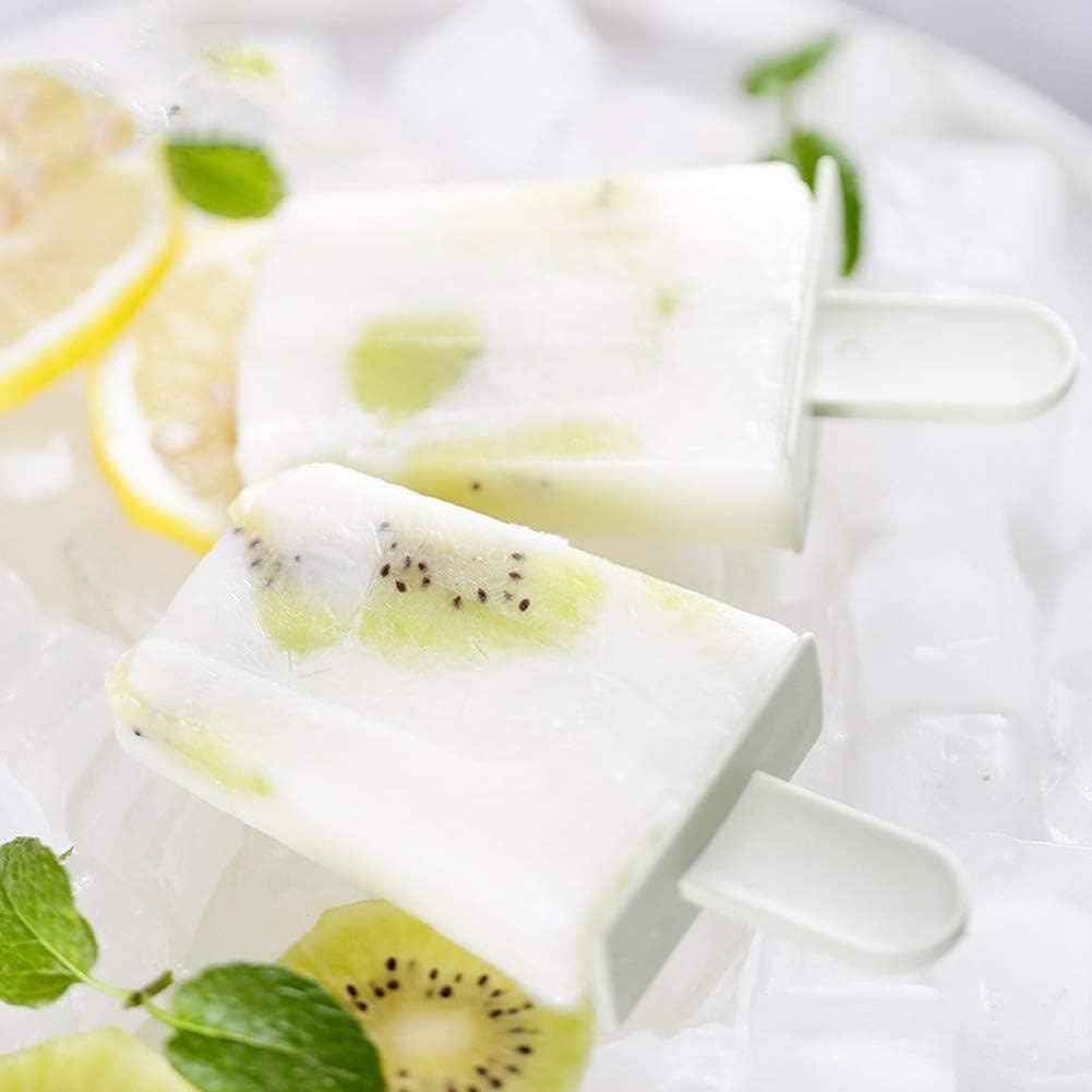 Bac A Glacons Moule Glace Moules Diy Reutilisable Beige Sans Bpa Ideal Pour Adultes Bebe Moulle A Glace Pp 4 Popsicles Cxssxling Moulle A Glace Enfant Couteaux Et Ustensiles De Cuisine Moules