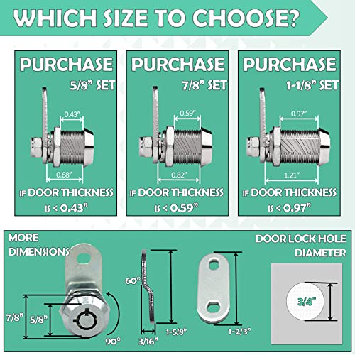 LATCH.IT 5/8” RV Storage Locks 2Pack RV Compartment Locks Utility