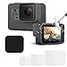 [3pcs] Tempered Glass Screen Lens Protector for GoPro Hero 5 Action Camera Accessories with Lens Cap