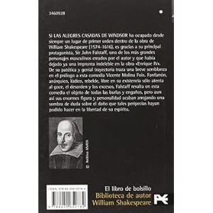 Las alegres casadas de Windsor / Merry Wives of Windsor (Biblioteca Shakespeare) (Spanish Edition)