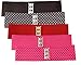 Hip Hop 50's Shop 1950s Style 3” Wide Elastic Cinch Belt for Women Junior and Plus Sizes Handmade in the USA (Hot Pink XL/2X)