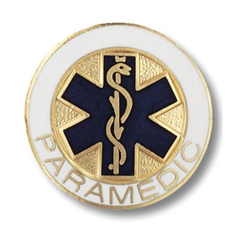Prestige Medical Emblem Pin, Paramedic (Star of Life Design)