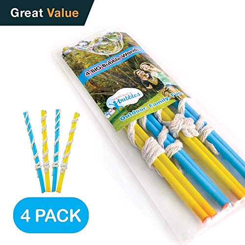 4 Big Bubble Wands: Making Giant Bubbles. Great Birthday Activity and Party