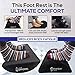 Ultimate Comfort - Foot Rest Under Desk, Premium Cushion - Pure, Organic, Resilient Foam That is Firm Yet Soft - Use Stool in Office and Home - Improve Posture and Relieve Aches
