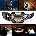 Headlamp LED, Blusmart Headlamps Rechargeable USB Running White CREE and Red lights 5 Modes, 150 Lumens, Waterproof Headlight for Camping Reading Hiking DIY and More (USB Cable Included)