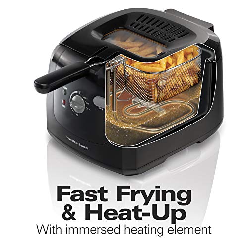 Hamilton Beach Electric Deep Fryer, Cool Touch Sides Easy to Clean
