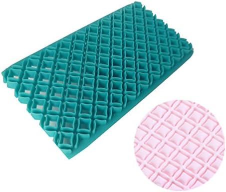 AODEW 2pcs Fondant Cake Decorating Tools Chocolate Embosser Impression Textures Mat Cake Edging Cup cakes Biscuits imprint mold