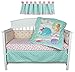 Sea Sweeties Pink and Blue Ocean 5 Piece Baby Girl Crib Bedding with Bumper by Belle