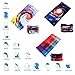 DEMIL Multifunctional Sports Stretchable Seamless Casual Headband Sweatband Magic Camo Scarf Balaclava Headwear Head Wrap (6PCS-A)