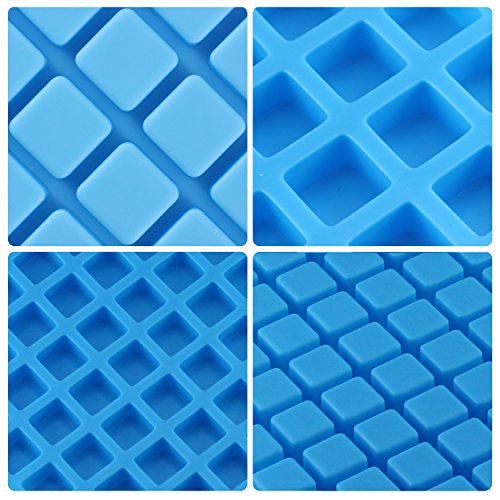 Mujiang 126-Cavity Ice Cube Tray, Silicone Molds for Making Homemade Chocolate Candy Gummy Jelly