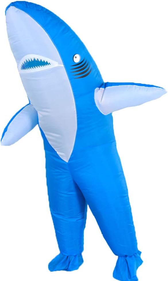 Inflatable Costume for Adult Shark/Giraffe/Evil Banana Costume Air Blow ...