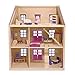 Melissa & Doug Multi-Level Wooden Dollhouse With 19 pcs Furniture
