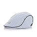 Cute Kids Baby Infant Boy Girl Beret Stripe Cap Baseball Peaked Hat Casquette (light blue)