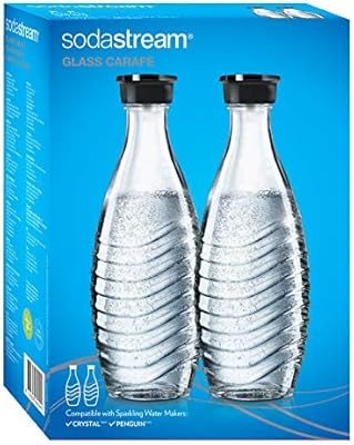 Sodastream Crystal 2 0 Soda Makinesi Musluk Suyunu Gazlandirmak Icin Bulasik Makinesinde Yikanabilir Cam Siseli Gazli Suyunuz Icin 1 Cam Surahi 0 6 L Silindir Dahil Degildir Renk Titanyum Titan Gumus 22 X 11 X 42 Cm Amazon Com Tr