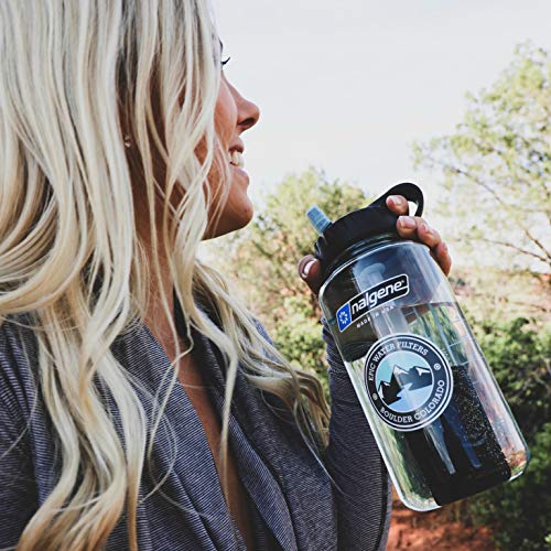 Epic Nalgene OG | Water Filtration Bottle | Wide Mouth 32 oz | American Made Bottle | USA Made Filter Removes 99.99% of Tap Water Contaminants Lead Chlorine Chromium 6 Arsenic Chloroform (Seafoam) - Thumbnail 7