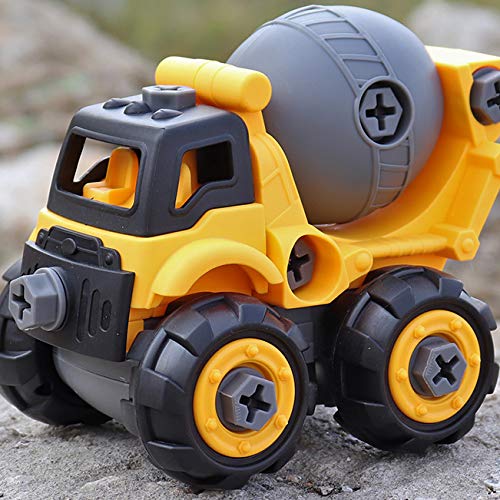 image for WisToyz Take Apart Toys, Toy Vehicles, Toy Cement Mixer Toddlers Toys,