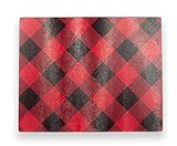 Brownlow Gifts Glass Cutting Board, Buffalo Plaid