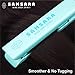 SAMSARA 1″ Anti-Static Mini Flat Iron for Hair Touch Control Portable Hair Straightener Adjustable Temperature, 3D Floating Ceramic Plates, 15s Instant Heat up, Dual Voltage Travel Iron, Palegreenthumb 3