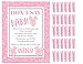 Don't Say Baby! -The Baby Shower Clothespin Game for Guests to Wear Pink Girl with Mini Wooden Clothespins Party Favors For 30 Players (Pink- Girl) primary